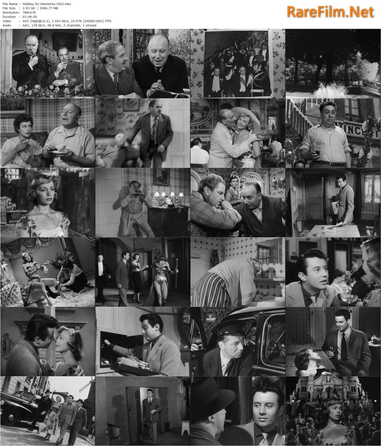 Holiday for Henrietta AKA La fête à Henriette (1952) Julien Duvivier