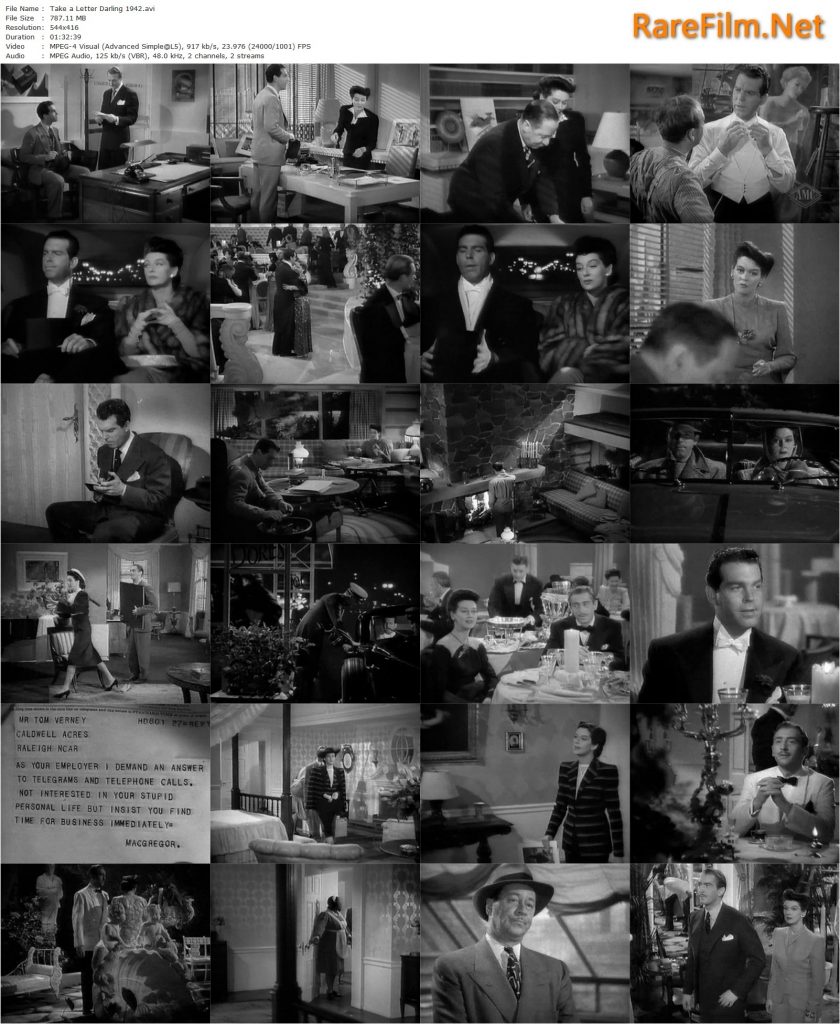 Take A Letter Darling 1942 Mitchell Leisen Rosalind Russell Fred 