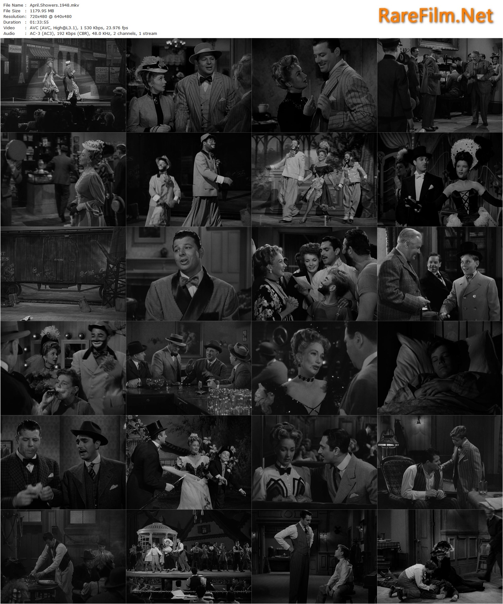 April Showers (1948) James V. Kern, Jack Carson, Ann Sothern, Robert Alda | RareFilm1602 x 1922