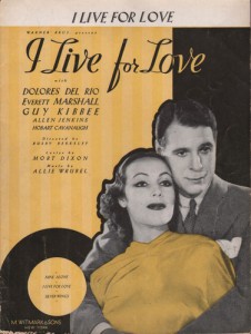 I Live for Love (1935)