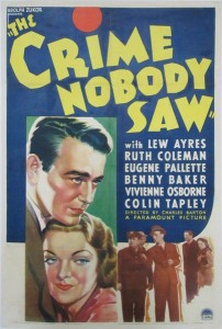 The Crime Nobody Saw (1937)