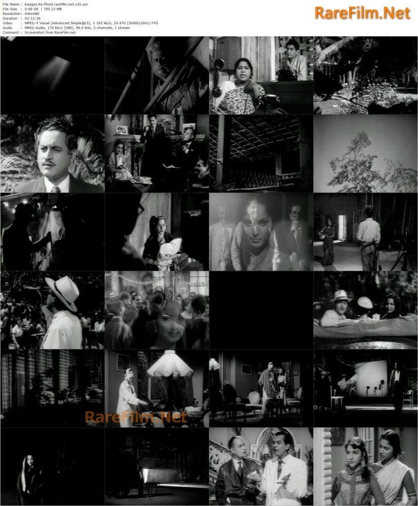 Paper Flowers AKA Kaagaz Ke Phool (1959) Guru Dutt, Waheeda Rehman