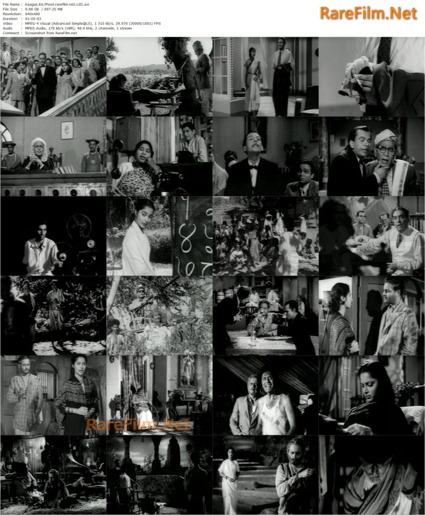 Paper Flowers AKA Kaagaz Ke Phool (1959) Guru Dutt, Waheeda Rehman