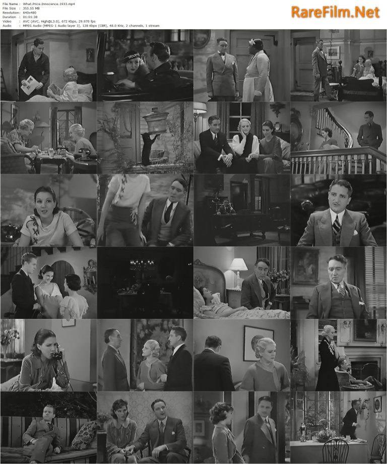 What Price Innocence? (1933) Willard Mack, Jean Parker, Minna Gombell