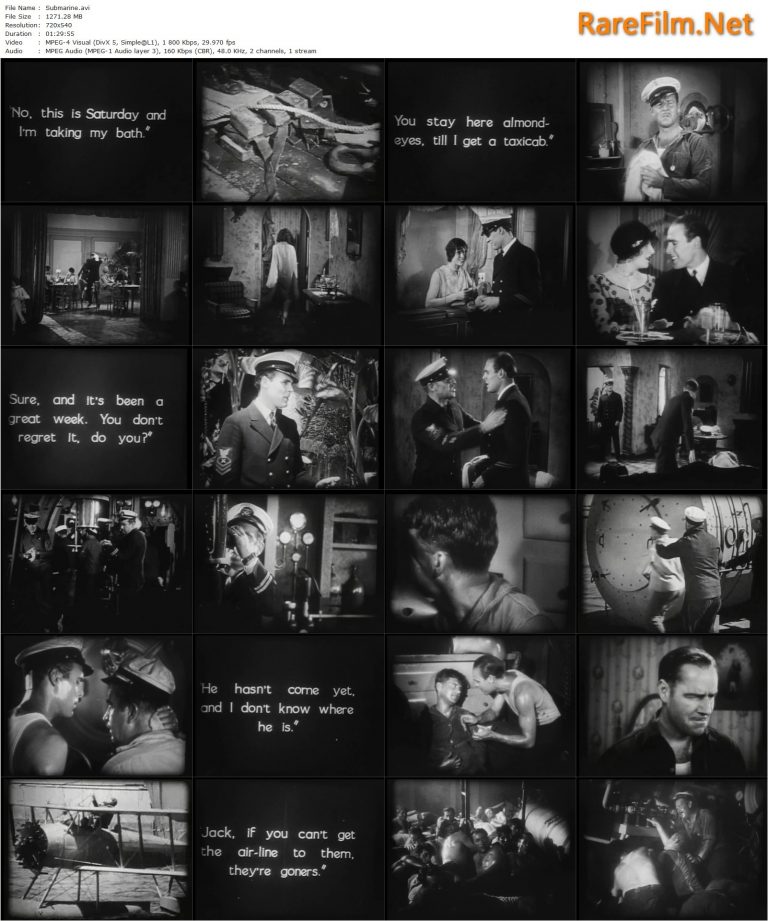 Submarine (1928) Frank Capra, Irvin Willat, Jack Holt, Dorothy Revier