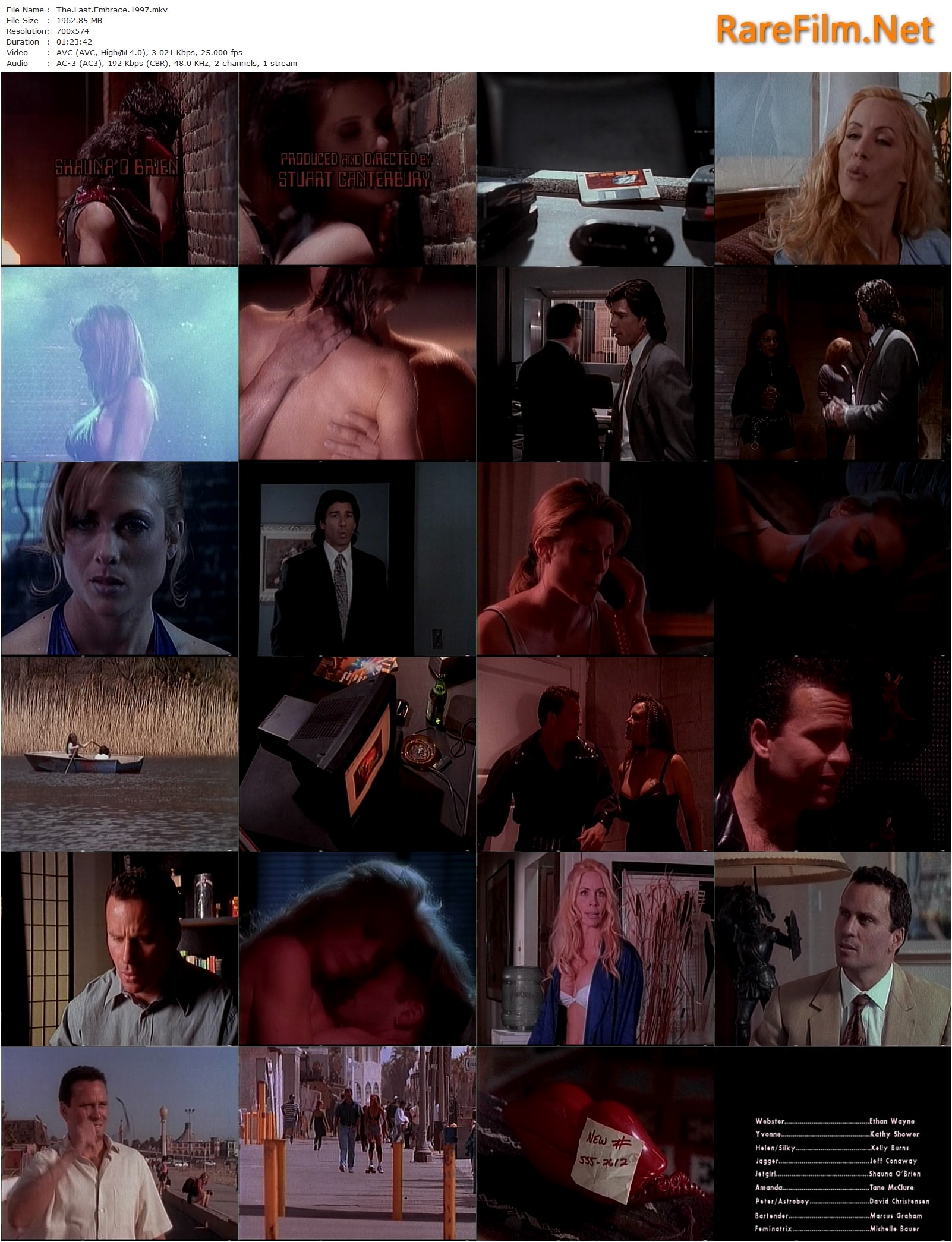 The Last Embrace (1997) Stuart Canterbury, Ethan Wayne, Kathy Shower, Kehli...