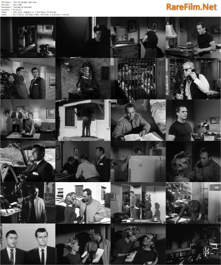 The Cat Burglar (1961) William Witney, Jack Hogan, June Kenney, John