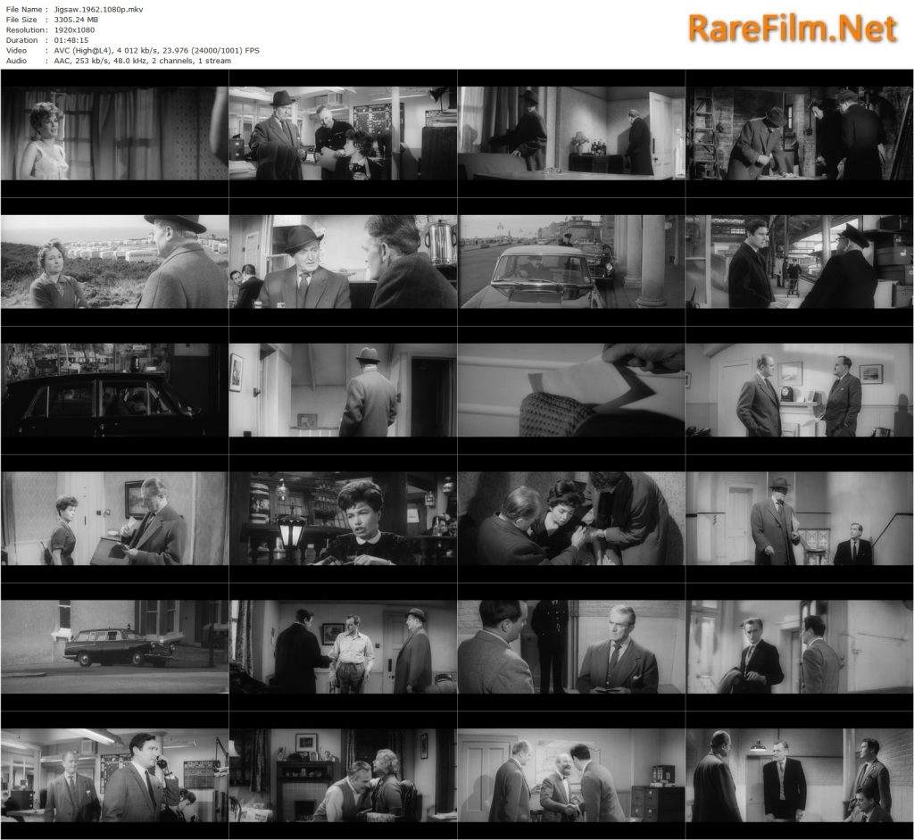 Jigsaw (1962) Val Guest, Jack Warner, Ronald Lewis, Yolande Donlan