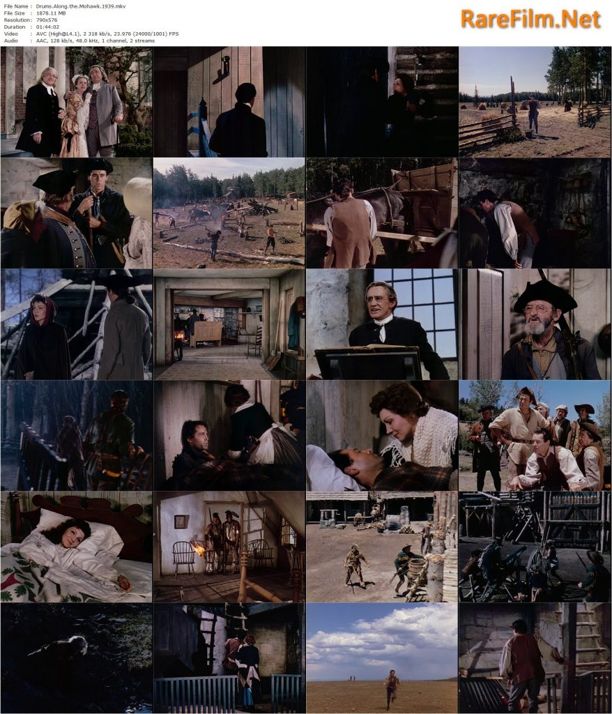 Drums Along the Mohawk (1939) John Ford, Claudette Colbert, Henry Fonda