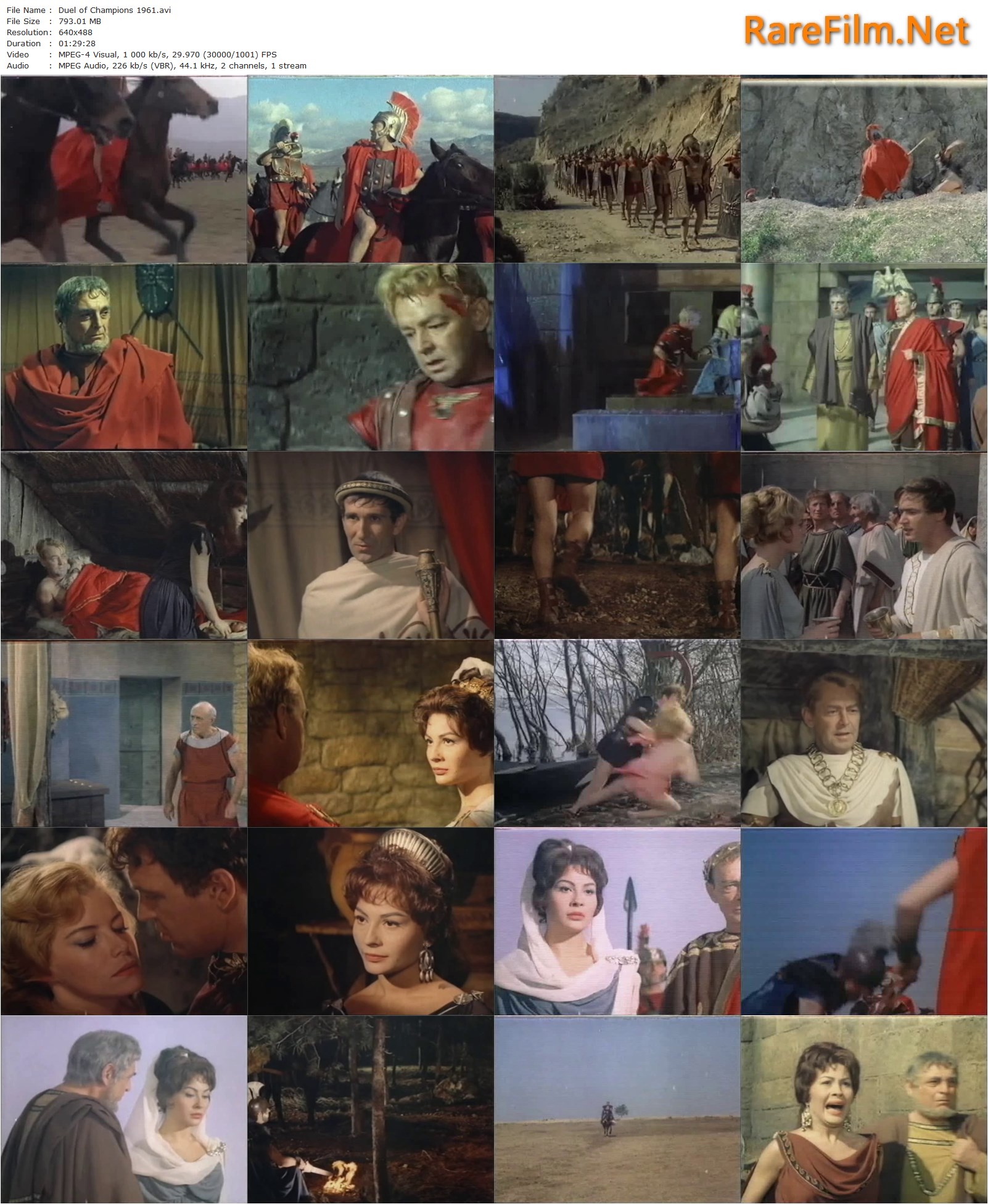 Duel of Champions AKA Orazi Curiazi (1961) Ferdinando Baldi, Terence Young, Ladd, Bettoia, Franco Fabrizi | RareFilm