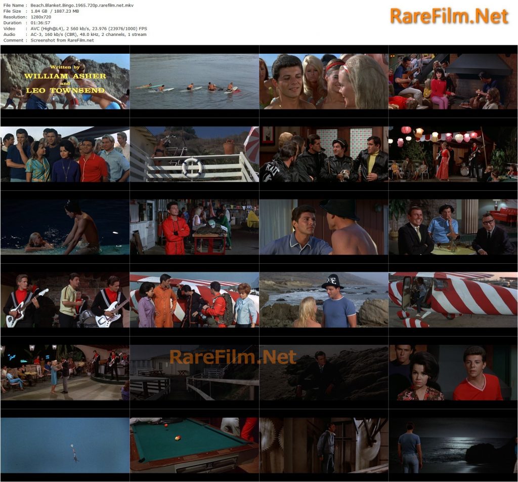 Beach Blanket Bingo (1965) William Asher, Frankie Avalon, Funicello, Deborah Walley