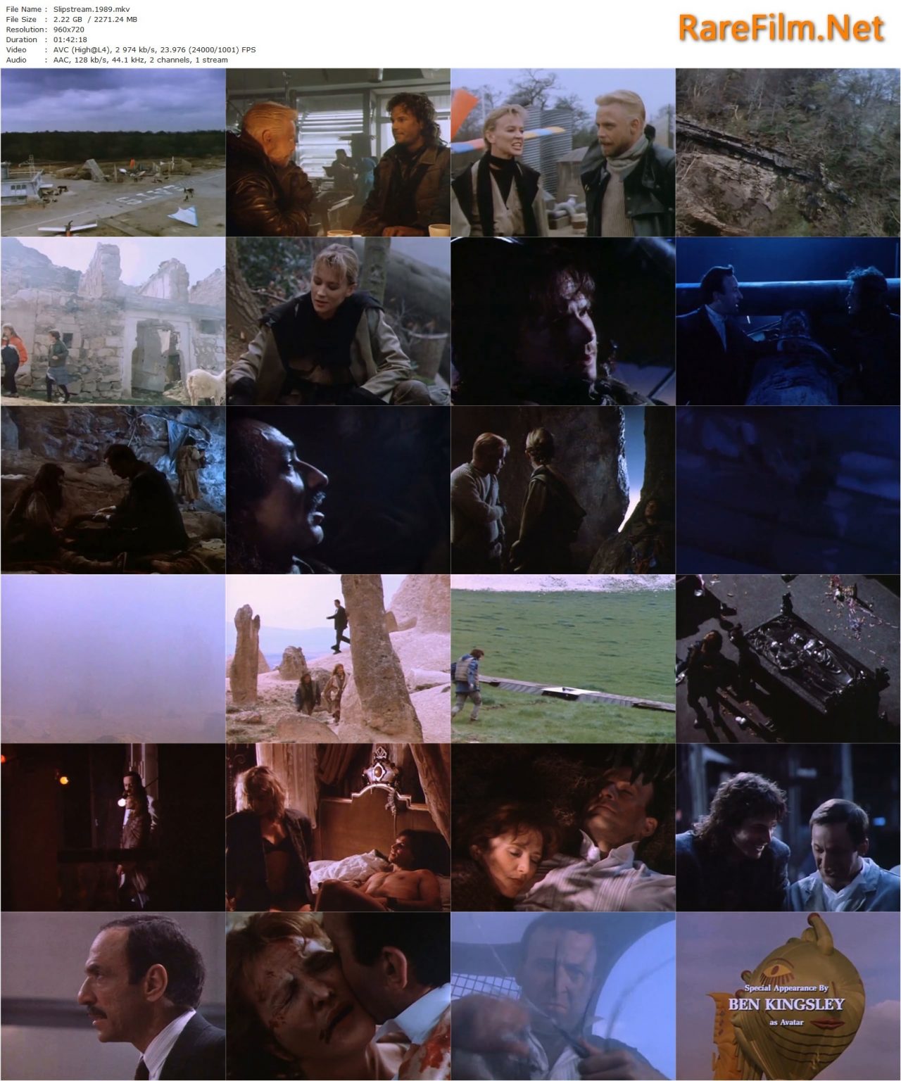 Slipstream (1989) Steven Lisberger, Bob Peck, Mark Hamill, Kitty Aldridge RareFilm