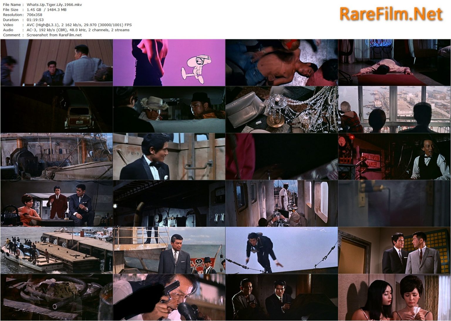 What’s Up, Tiger Lily? (1966) Woody Allen, Senkichi Taniguchi, Frank