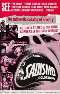 Sadismo (1967) Bob Cresse, Burt Topper